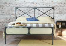 Loft - łóżko do sypialni w stylu industrialnym 