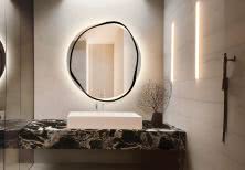 Dekoracyjne podświetlane lustro do łazienki  BANDA LED   