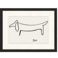 Oprawiony druk cyfrowy Dog from Pablo Picasso