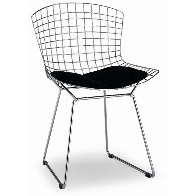 Krzesło Bertoia Side z poduszką