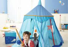 Kolorowy namiot dla małych piratów 
