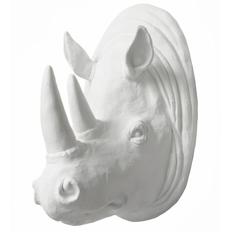 Rzeźba głowy nosorożca