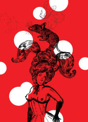 Ola Cieślak, plakat do książki "Złe sny", 2011