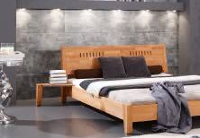 Drewniane łóżko Space - do dużej i małej sypialni 