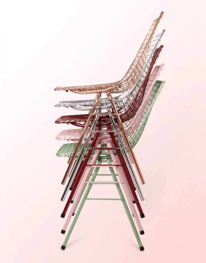 Siatkowe krzesło, proj. Henryk Sztaba, fot....