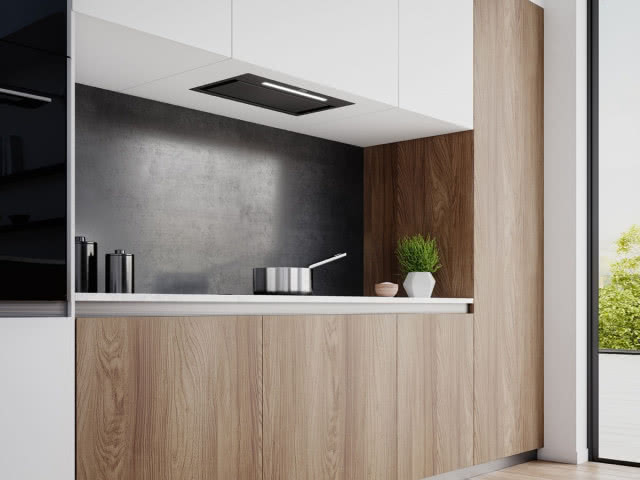 Franke, okap szafkowy Box Flush w modnej matowej czerni