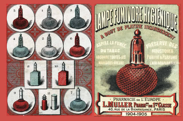 Plakat reklamujący lampy katalityczne Maison Berger Paris