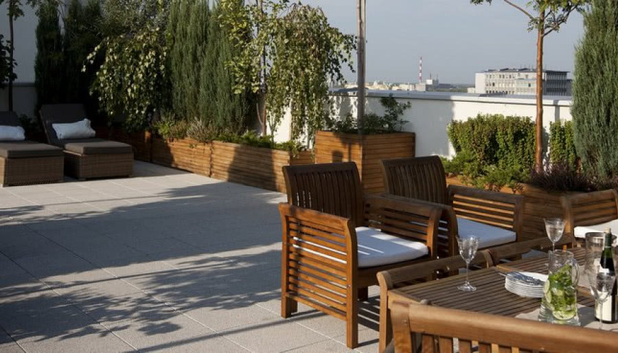 Ogród na tarasie warszawskiego mieszkania