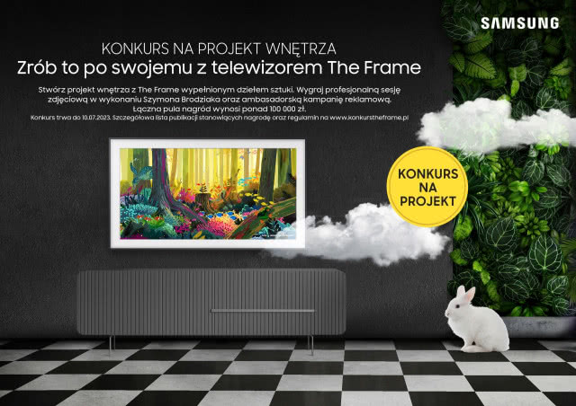 „Zrób to po swojemu”. Zaprojektuj wnętrze z telewizorem Samsung The Frame i wygraj atrakcyjne nagrody