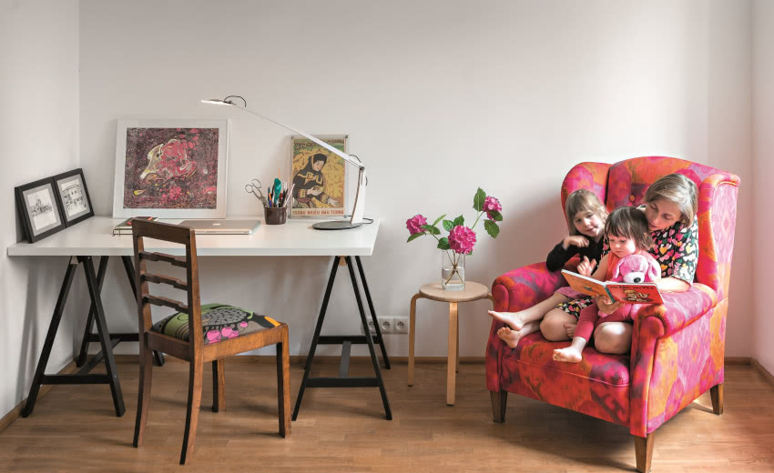 Fotel odratowany przez Weronikę
ze śmietnika....