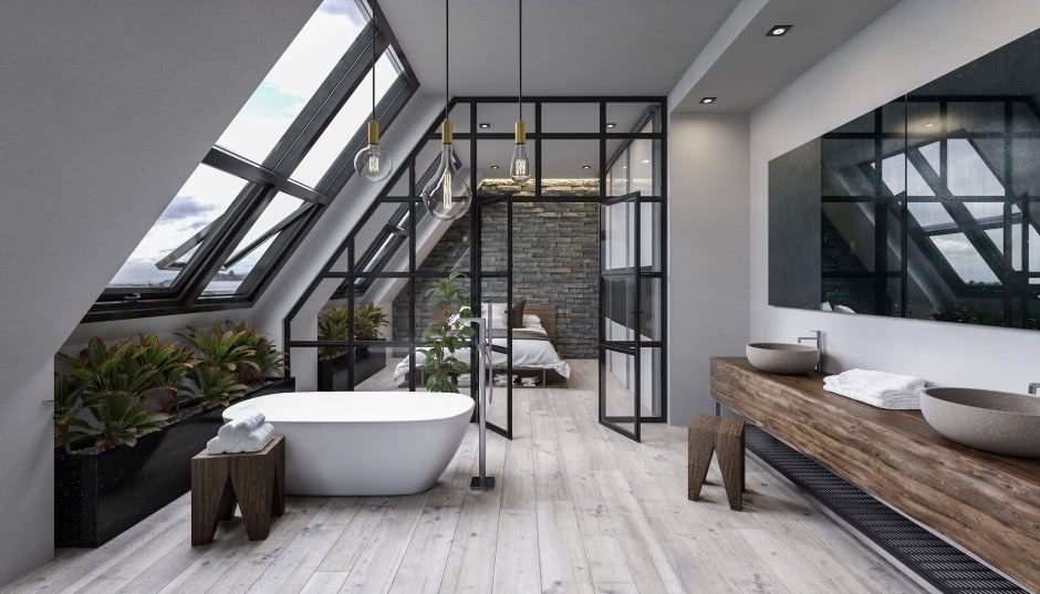 Sypialnia z łazienką - aranżacje i porady. Czy wanna w sypialni to dobry pomysł?