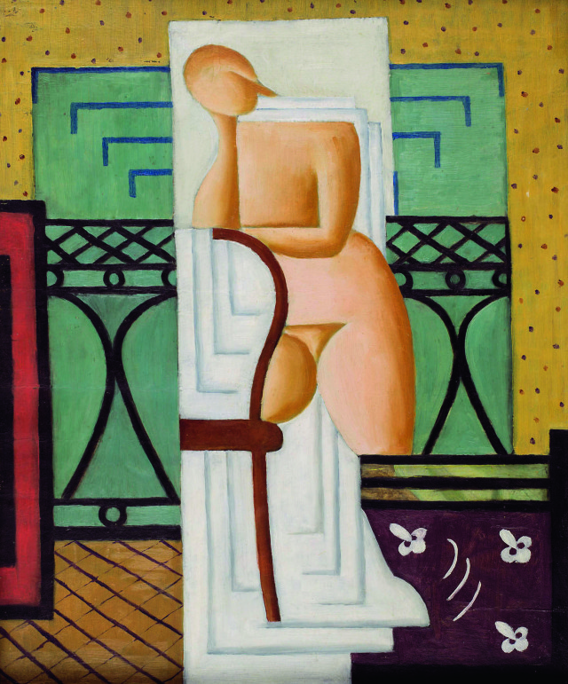 Maria Nicz-Borowiakowa, „Akt”, 1924,
olej na tekturze, 39,5 x 32 cm
Muzeum Narodowe w Poznaniu
