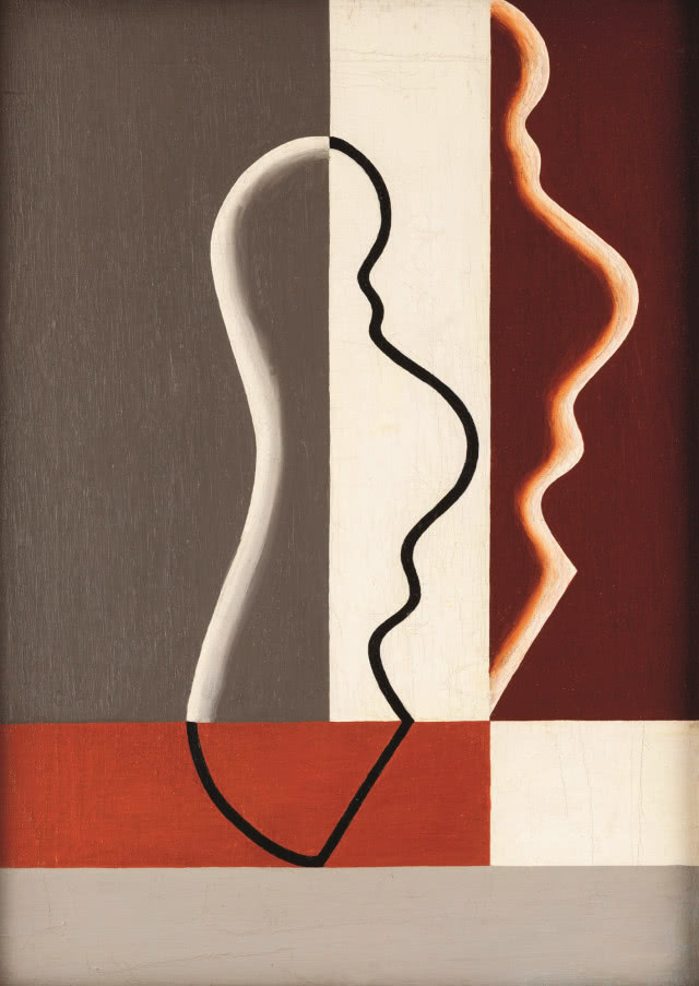 Maria Nicz-
-Borowiakowa, 
„Profile”, 1929,
olej na płótnie, 
55 × 40 cm, 
Muzeum 
Narodowe 
w Poznaniu