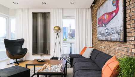 Industrialne mieszkanie dla singla