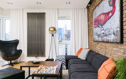 Industrialne mieszkanie dla singla