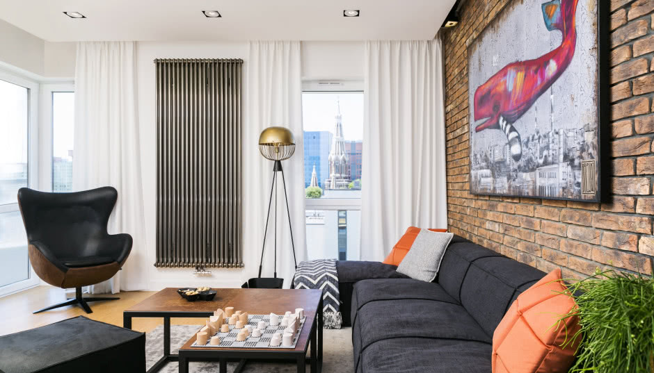 Industrialne mieszkanie dla singla