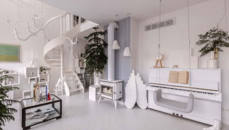 Białe wnętrza pełne niespodzianek! Tak mieszka dekoratorka wnętrz