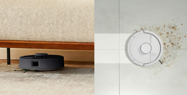 Robot Roomba Mini w kolorze czarnym i białym
