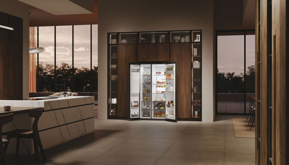 Odkryj moc innowacji - inteligentna lodówka side by side Haier HSW79F18DIPT, która zmieni Twoją kuchnię