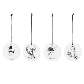 Dekoracja choinkowa biała