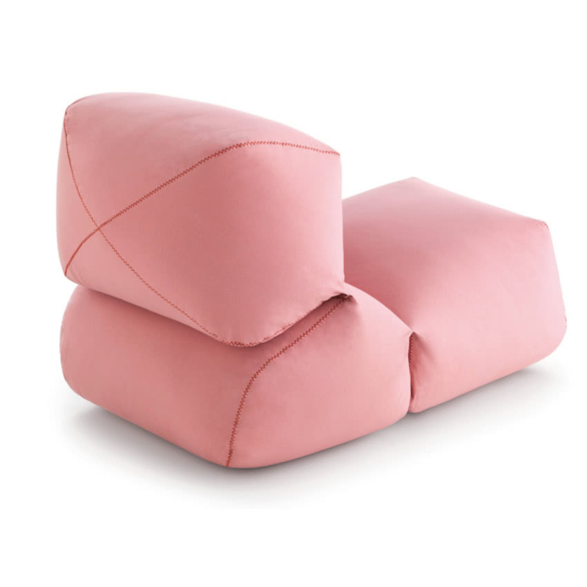 Fotel Grapy obity tkaniną bawełnianą, proj....