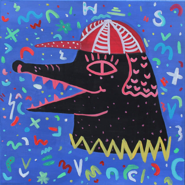 Galeria101, Projekt: Maria Jagłowska. H A U, 2019, akryl, płótno