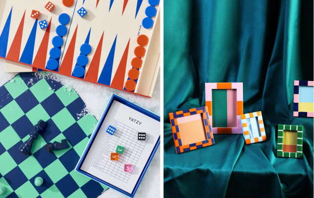 meble i dodatki z motywem szachownicy