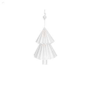Biała zawieszka choinka