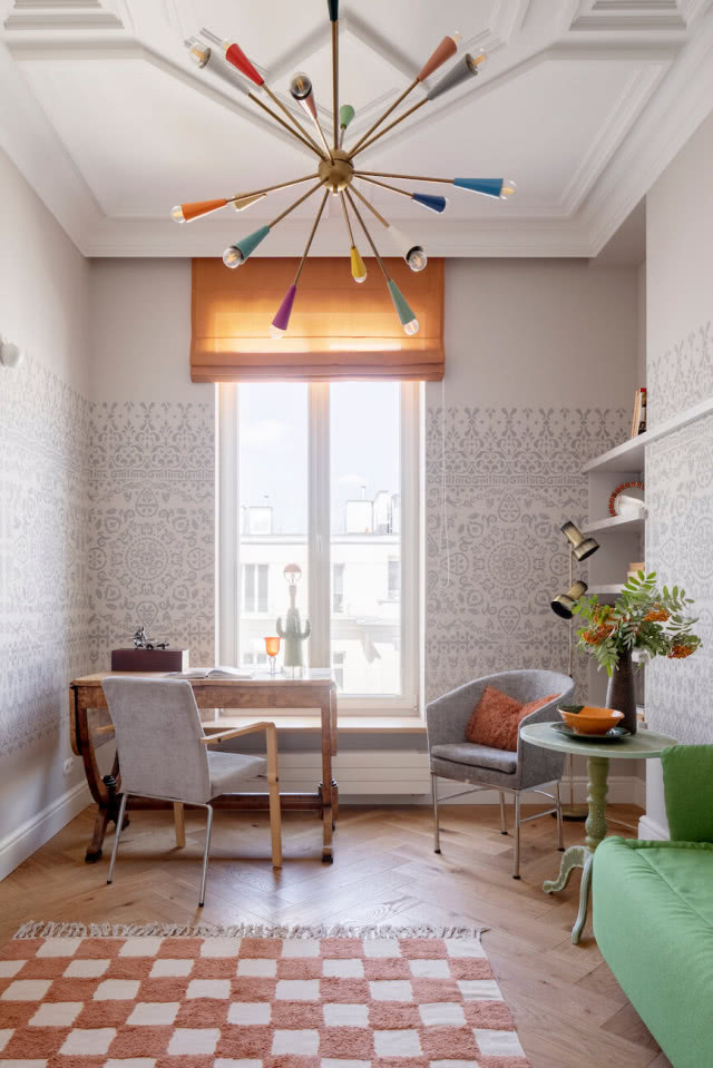 ściana wzory szablony malarskie 