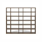 Ciemnobrązowy regał TemaHome Pombal, szer. 255 cm