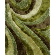 Dywan Shaggy Green, wykonany z poliestru,
110 x...