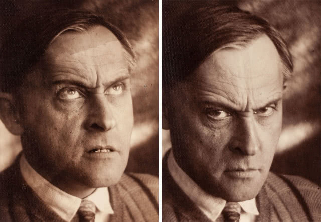 fotografia w sepii, Witkacy stroi miny