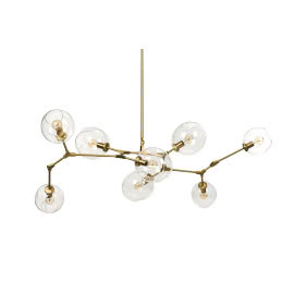 Lampa wisząca Framia, złota