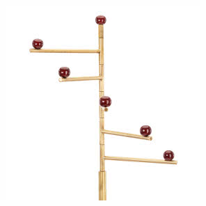 Złoty wieszak wieloramienny