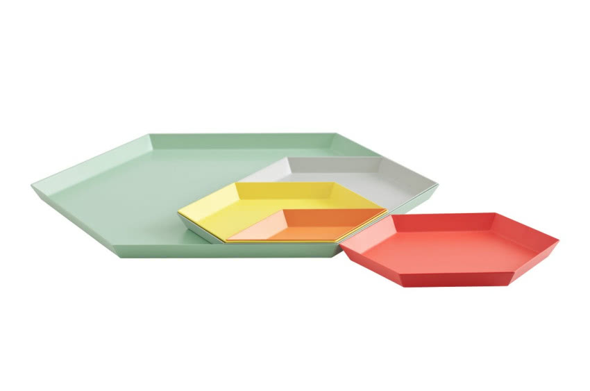 Zestaw metalowych tac Kaleido, Hay