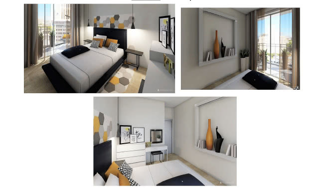 proj. Magdalena Łabędź, sypialnia