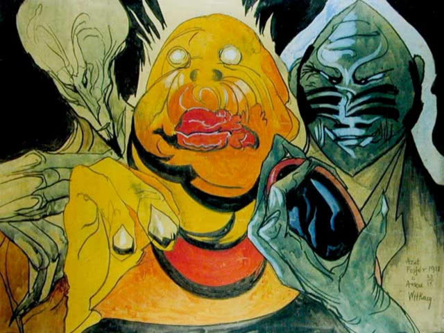 żółte potworne coś