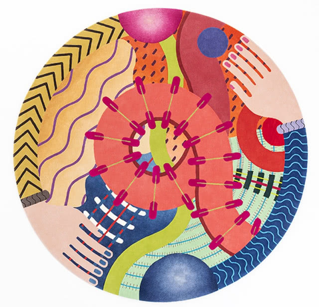 okrągły dywan Legami Tai Ping