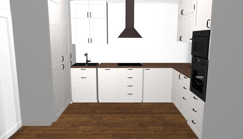 Białe meble kuchenne