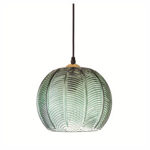 Szklana lampa zielona