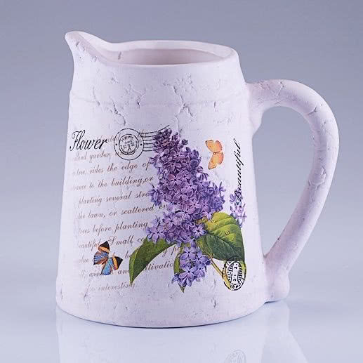 ceramiczna osłonka na doniczkę Lilak w kształcie...