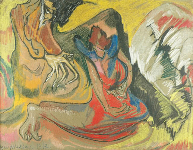 dwie falujące postacie