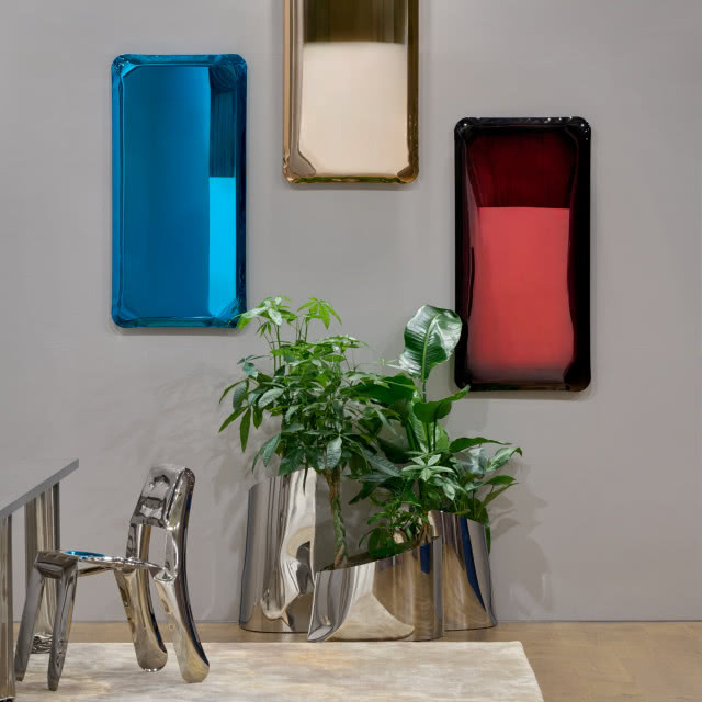 Zięta - trzy lustra, koloryzacja metalu