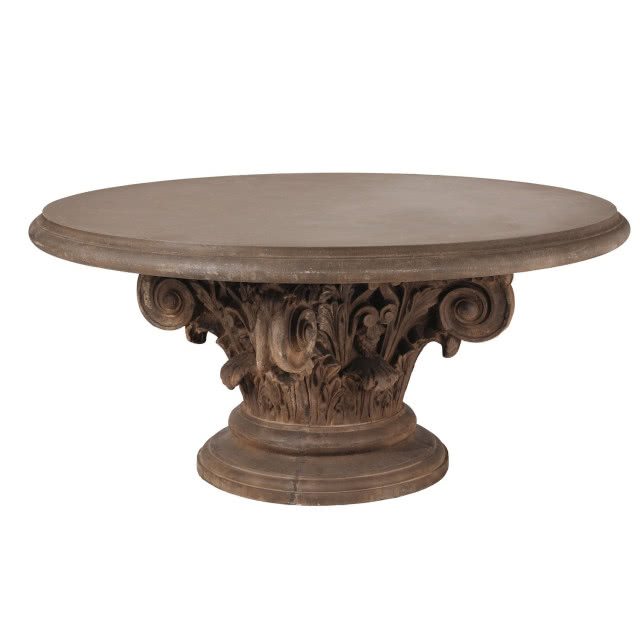 stół drewniany okrągły stylowy