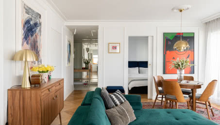 50-metrowe mieszkanie vintage w nowoczesnej kamienicy