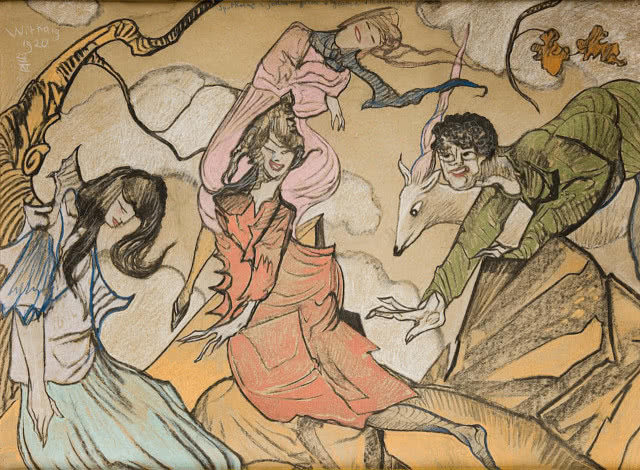 cztery damy fruną w przestworzach