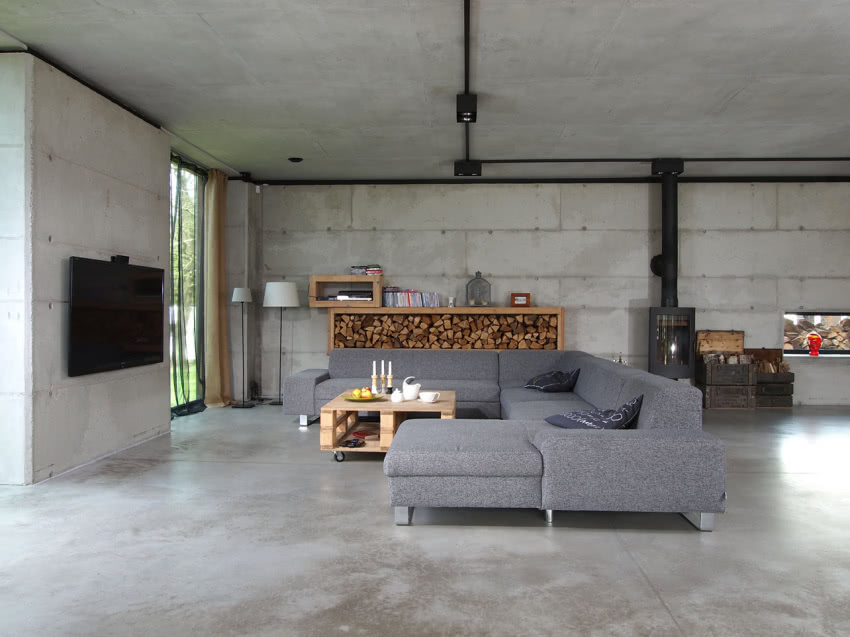 Sercem salonu i jednocześnie domu jest narożna...