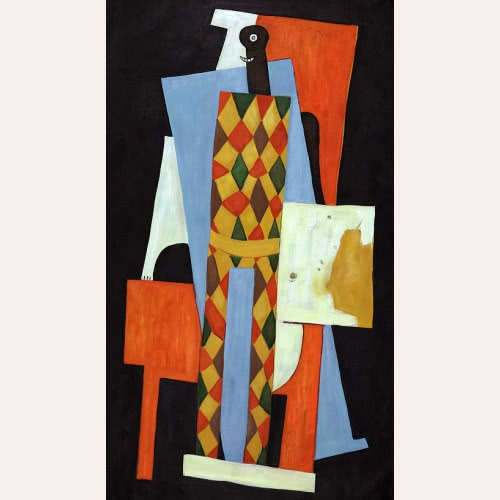 "Arlekin" Picassa z okresu różowego.