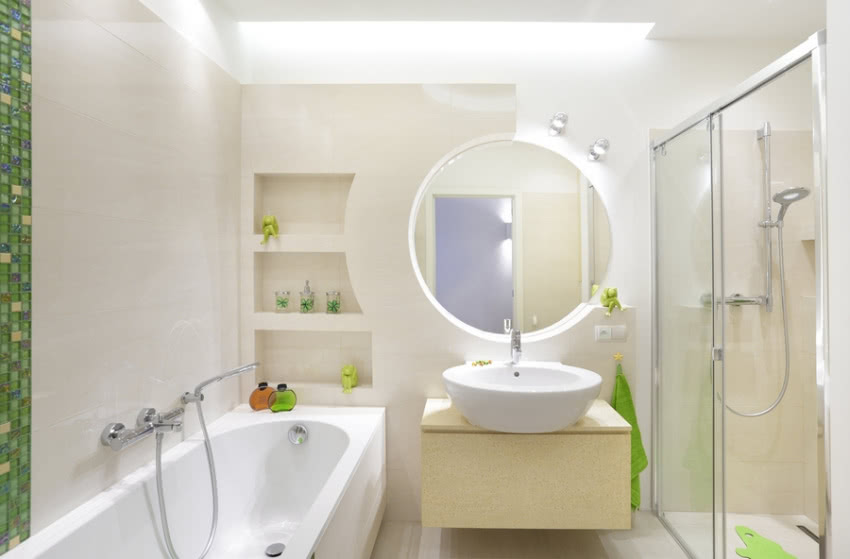 Umywalka, wanna i sedes w łazience dzieci to...