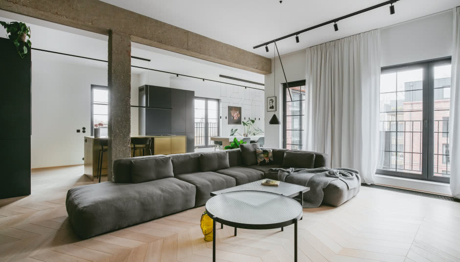 Loftowe mieszkanie w pofabrycznej części Poznania